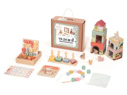 Sada montessori hraček pro děti od 1,5 roku (19–24 měsíců) - edukativní box